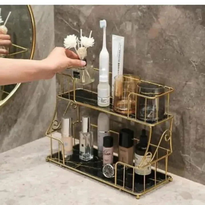 2 tier Modern Bathroom rack - Dukaanwali