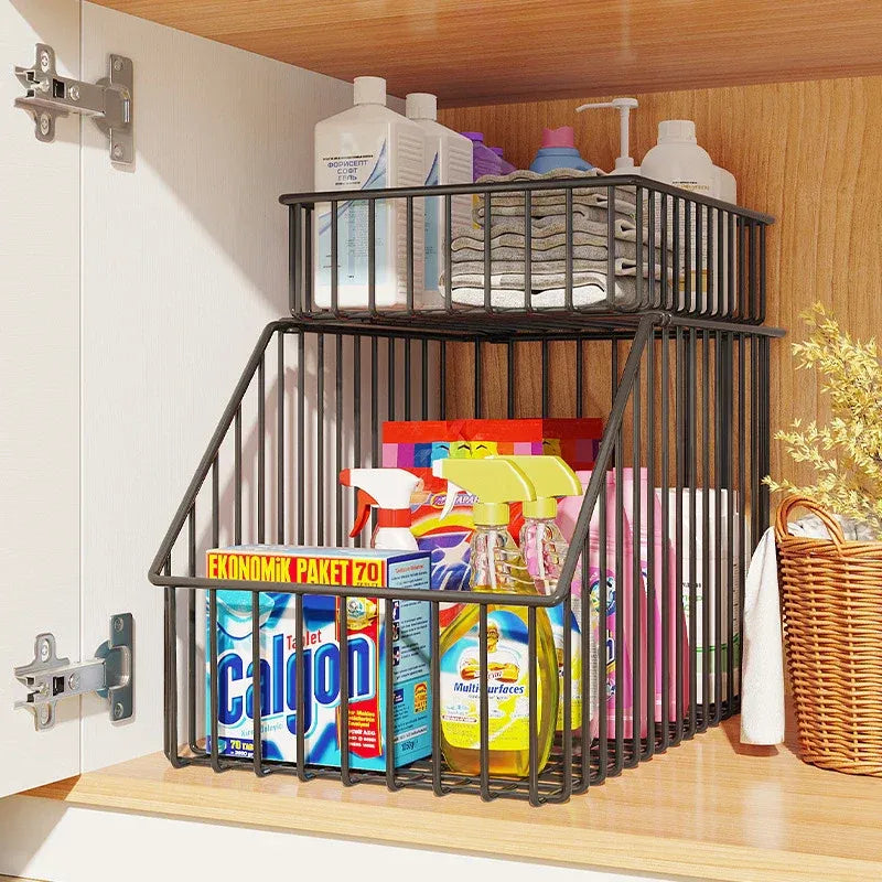 Multipurpose Storage Basket – Kitchen & Bathroom Organizer