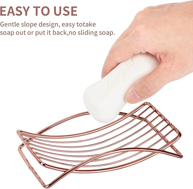Bathroom, Soap Tray Rust-Proof Self Draining