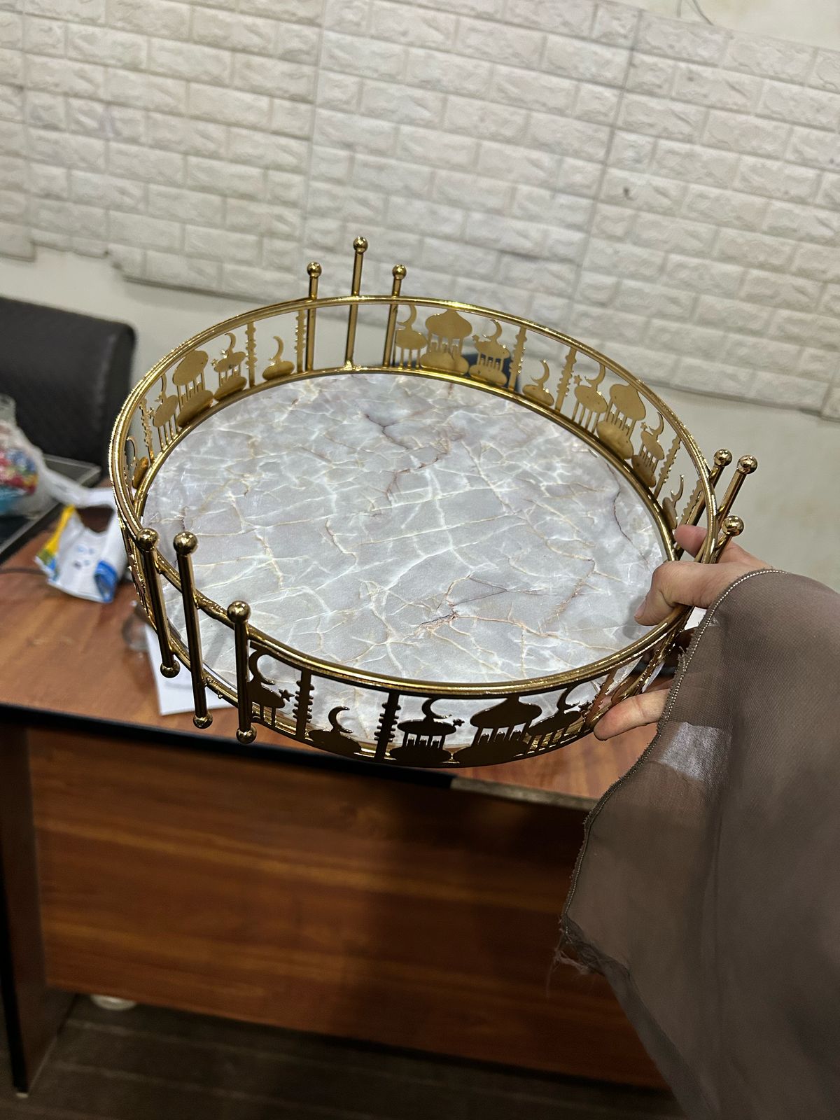 Islamic Serenity Serving Tray - Dukaanwali