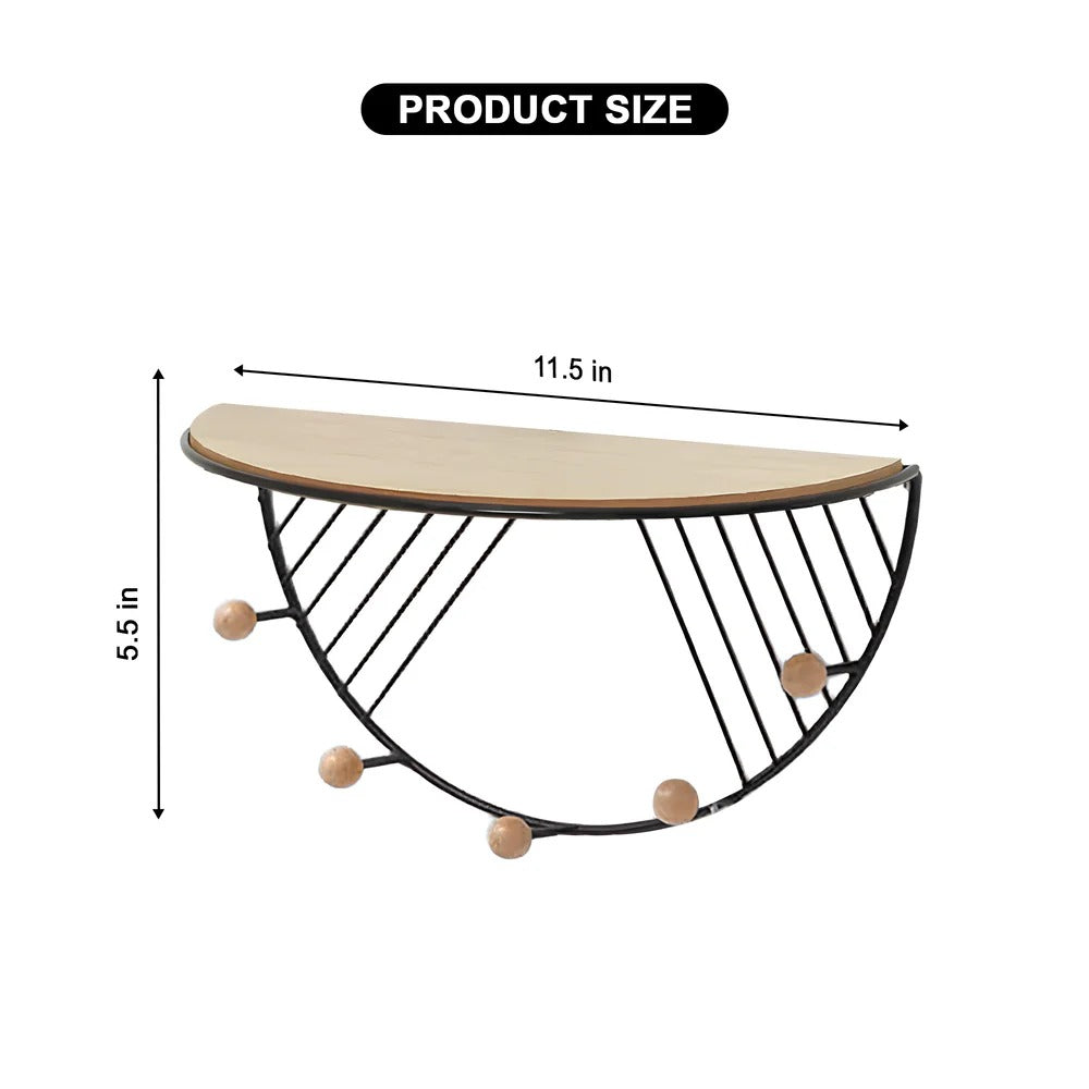 Metal Wall Mounted Storage Shelf – Sleek & Sturdy Wall Organizer by ruhdecor