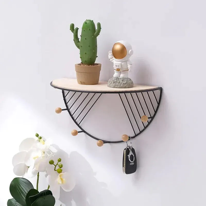 Metal Wall Mounted Storage Shelf – Sleek & Sturdy Wall Organizer by ruhdecor