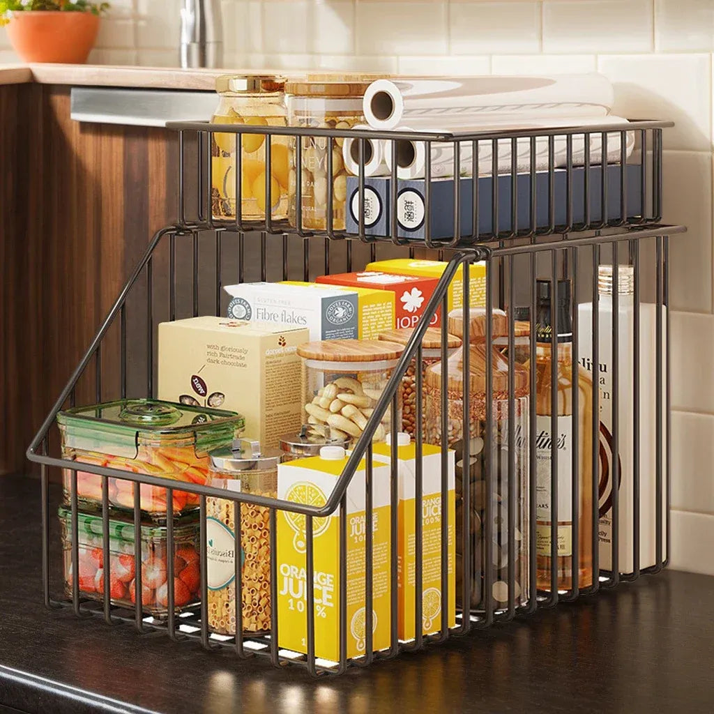 Multipurpose Storage Basket – Kitchen & Bathroom Organizer