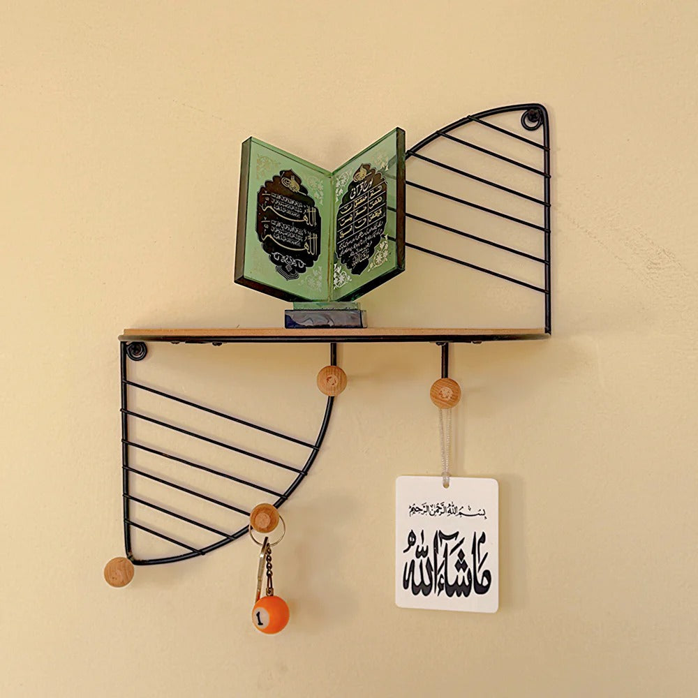 Metal Wall Mounted Storage Shelf – Sleek & Sturdy Wall Organizer by ruhdecor