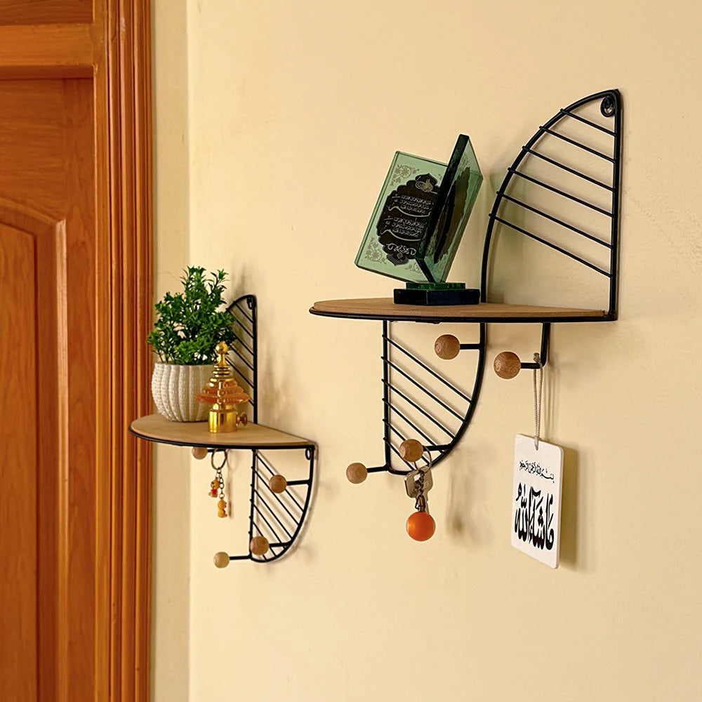 Metal Wall Mounted Storage Shelf – Sleek & Sturdy Wall Organizer by ruhdecor