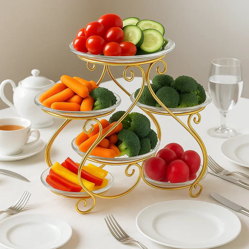 Fruit Stand Multi Layer Fruit Basket, Large Capacity