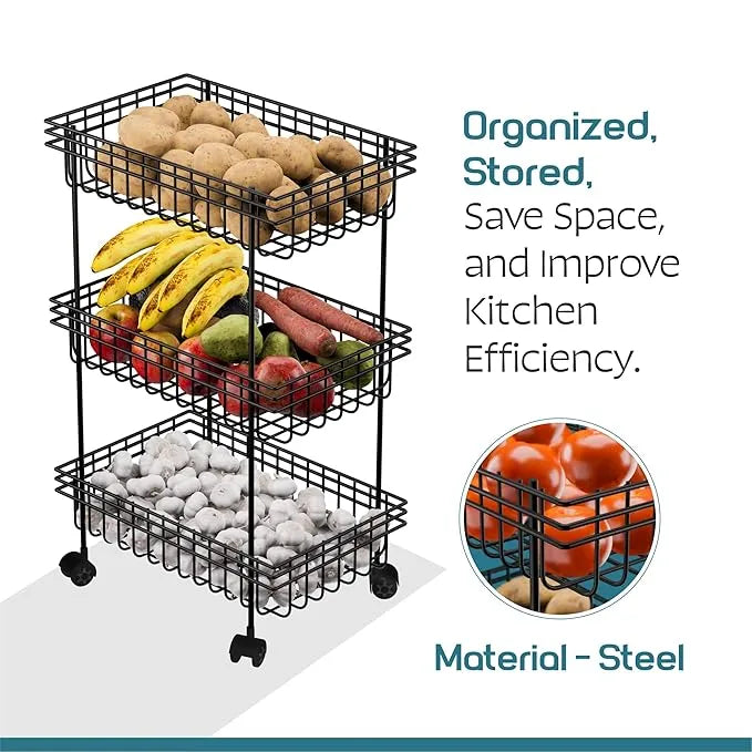 Multipurpose Fruits & Vegetable Stand | Kitchen Trolley