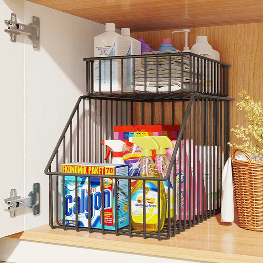 Multipurpose Storage Basket – Kitchen & Bathroom Organizer
