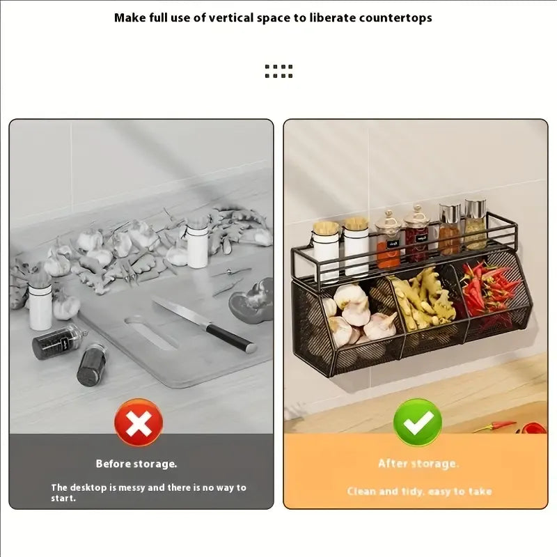 Multipurpose Vegetable and Fruit Storage Rack
