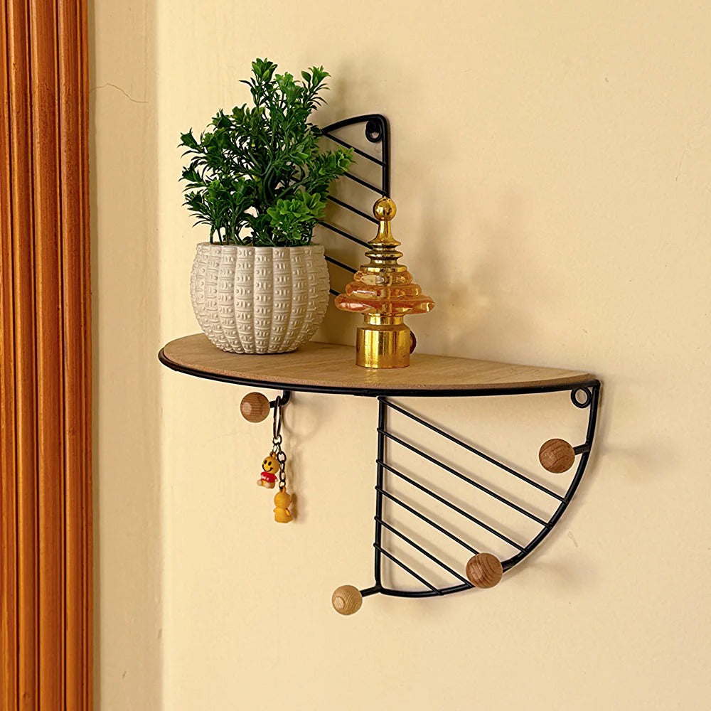Metal Wall Mounted Storage Shelf – Sleek & Sturdy Wall Organizer by ruhdecor