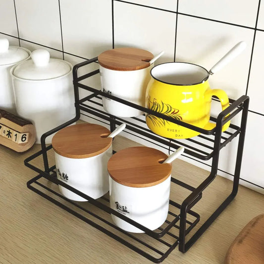 2-Tier Bronze Spice Rack
