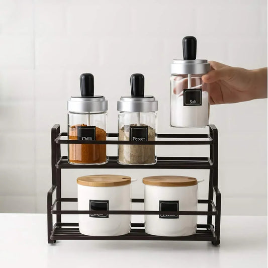 2-Tier Bronze Spice Rack